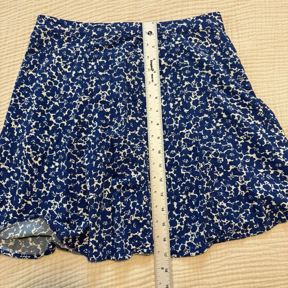 Marine Layer Skirt Women's Size 8 Bonnie Mini Blue Ditsy‎ Floral Boho Coastal